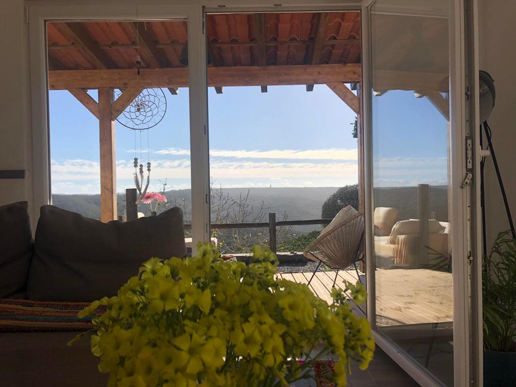 Living Room with a mountain and sea view :)